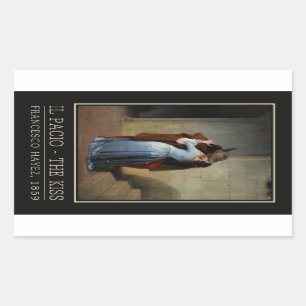 Adesivo Retangular Os autocolantes Bacio/Il Bacio