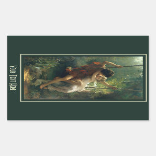 Adesivo Retangular Os autocolantes personalizados da arte "Primavera"