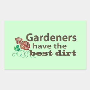 Adesivo Retangular Os jardineiros têm a melhor saia!