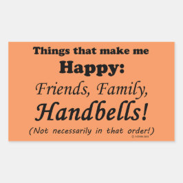 Adesivo Retangular Os lençóis me fazem feliz