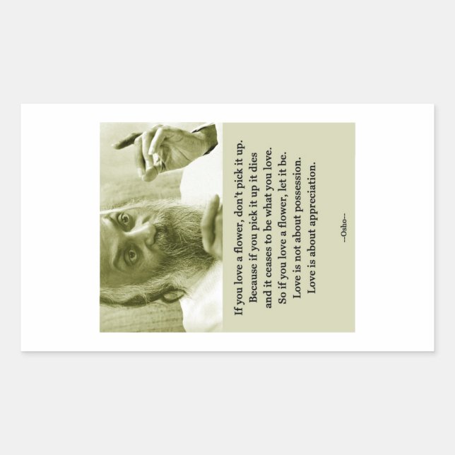 Adesivo Retangular Osho (Frente)