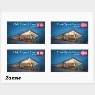 Adesivo Retangular Oslo Opera House