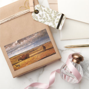 Adesivo Retangular Ossos do búfalo arados abaixo por Harvey Thomas