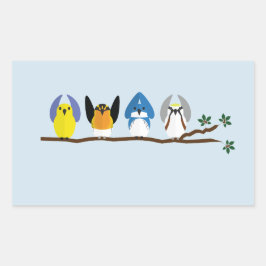 Adesivo Retangular OSU Ornithology Club Stickers