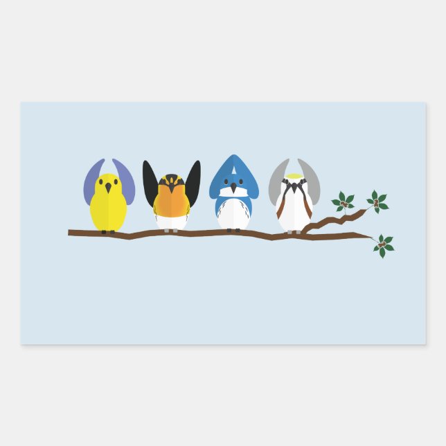 Adesivo Retangular OSU Ornithology Club Stickers (Frente)