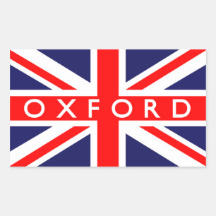 Adesivo Retangular Oxford: British Flag