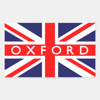 Adesivo Retangular Oxford: British Flag