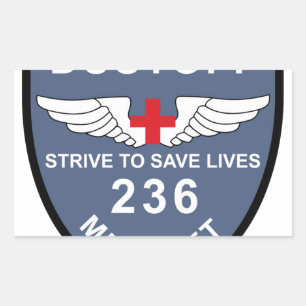 Adesivo Retangular Pa militar do destacamento médico da aviação do