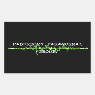 Adesivo Retangular Paderborn Paranormal Group Ghost Hunter