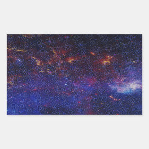 Adesivo Retangular Padrão Atom