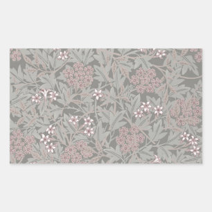Adesivo Retangular Padrão de Flor de Jasmim de William Morris