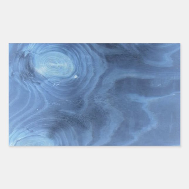 Adesivo Retangular Padrão de madeira azul (Frente)