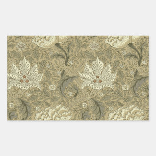 Adesivo Retangular Padrão Floral William Morris Windrush: Vintage