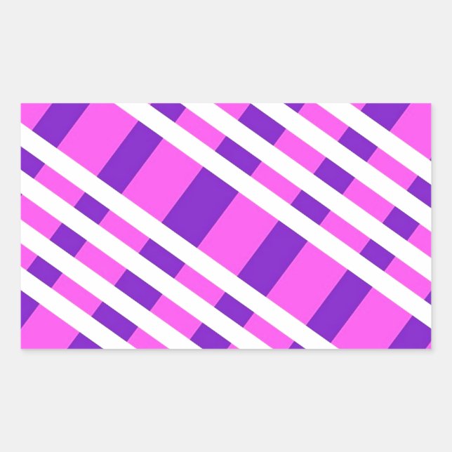 Adesivo Retangular Padrão moderno de Xadrez Na moda (Frente)