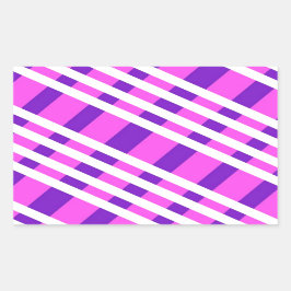 Adesivo Retangular Padrão moderno de Xadrez Na moda