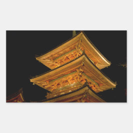 Adesivo Retangular Pagoda Japão - Quioto