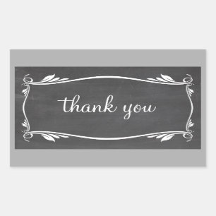 Adesivo Retangular Painéis De Farinha De Marfim Obrigado Pinheiros