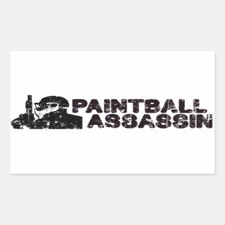 Adesivo Retangular Paintballing Assassin
