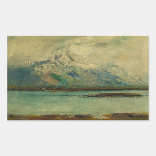 Adesivo Retangular Paisagem da Montanha Tatra por Ladislav Mednyanszk