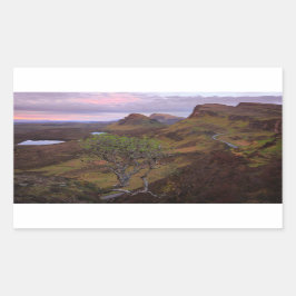 Adesivo Retangular Paisagem do nascer do sol em Skye