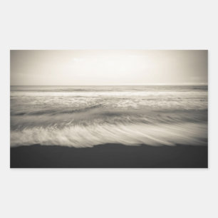 Adesivo Retangular Paisagem marinha B&W, Havaí