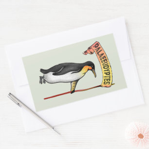 Adesivo Retangular Palaeeudyptes Extinct Penguin