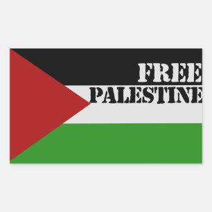 Adesivo Retangular Palestina livre