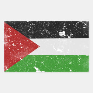 Adesivo Retangular Palestina Sinalizador Livre Palestina Palestina Pa