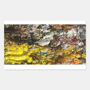 Adesivo Retangular Paleta de artistas #1