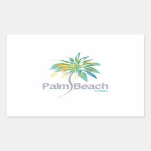 Adesivo Retangular Palm Beach, Flórida