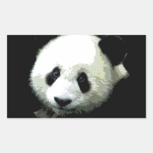 Adesivo Retangular Panda