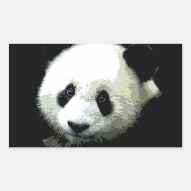 Adesivo Retangular Panda (Frente)
