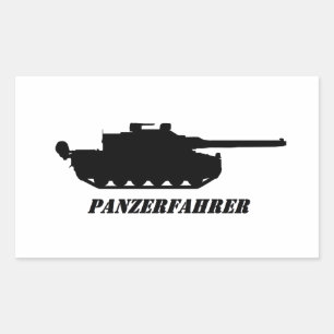 Adesivo Retangular panzerfahrer