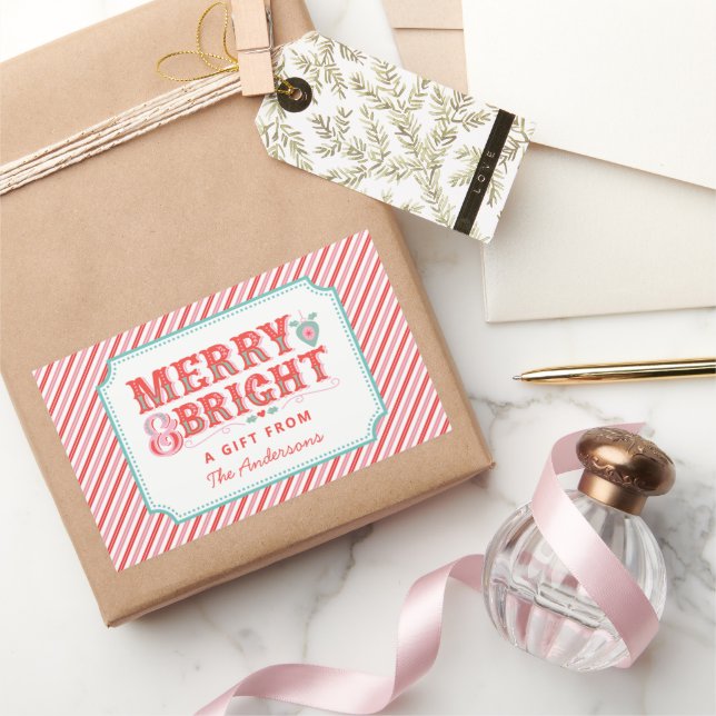 Adesivo Retangular Papais noeis animados | Feliz e Brilho (Presentear)