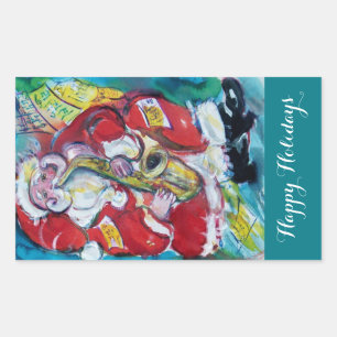 ADESIVO RETANGULAR PAPAIS NOEIS & SAX, PARTIDO MUSICAL DE NATAL