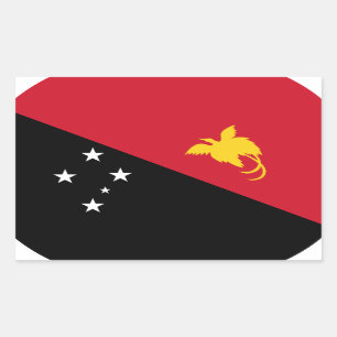 Adesivo Retangular Papua Nova Guiné