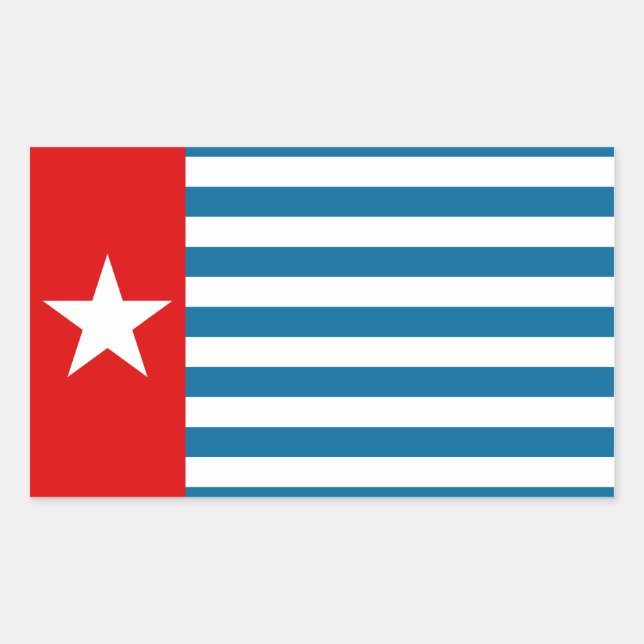 Adesivo Retangular papua ocidental (Frente)
