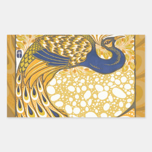 Adesivo Retangular Paquock Antique Vintage Colorida