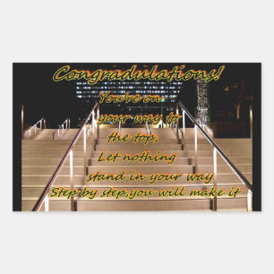 Adesivo Retangular Parabéns_