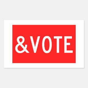 ADESIVO RETANGULAR PARADA E VOTO