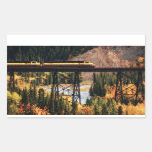 Adesivo Retangular Parque nacional de Denali e conserva EUA Alaska