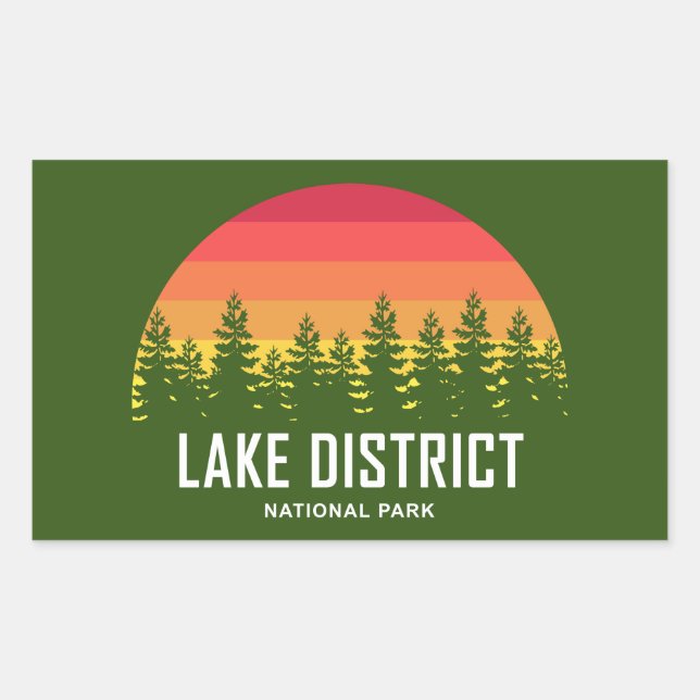 Adesivo Retangular Parque Nacional do Distrito de Lago (Frente)
