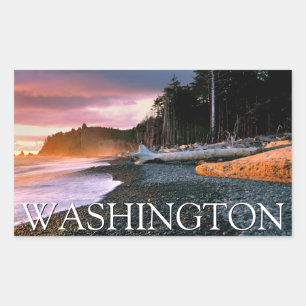 Adesivo Retangular Parque Nacional Olímpico Estado de Washington