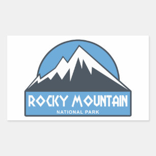 Adesivo Retangular Parque Nacional Rocky Mountain