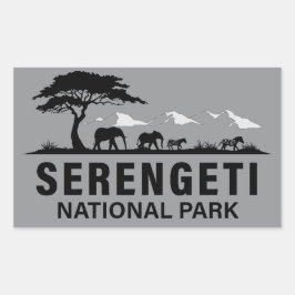 Adesivo Retangular Parque Nacional Serengeti Tanzânia