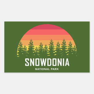 Adesivo Retangular Parque Nacional Snowdonia