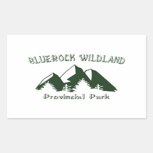 Adesivo Retangular Parque Provincial de Bluerock Wildland
