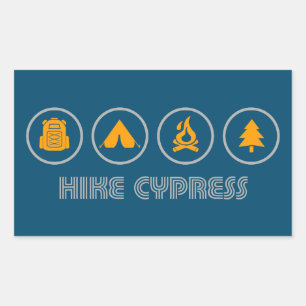 Adesivo Retangular Parque Provincial de Hike Cypress