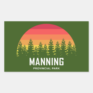 Adesivo Retangular Parque Provincial de Manning