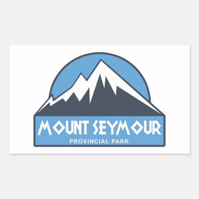 Adesivo Retangular Parque Provincial Mount Seymour (Frente)